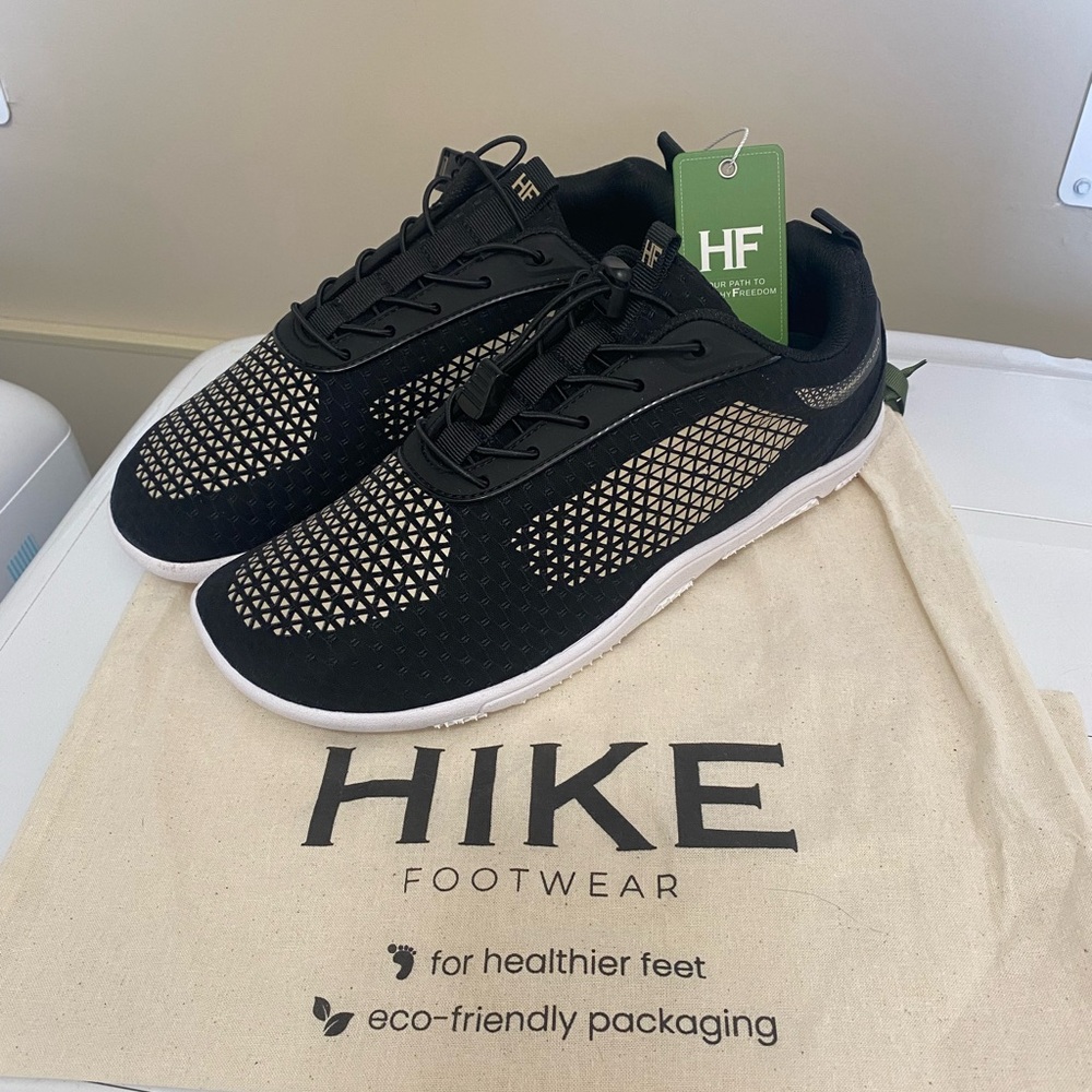 Hike Footwear Unisex Black Athletic Barefoot Cloud Drawstring